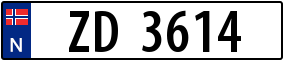 Trailer License Plate